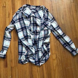 red white and blue flannel